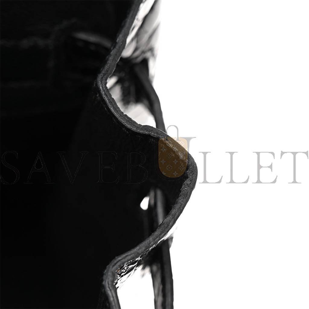 H**mes noir black ghw niloticus crocodile birkin 30 handbag (30*22*16cm)